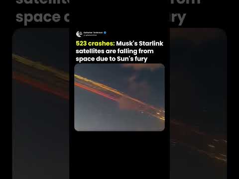 Starlink Satellites Falling Due to Solar Fury 🔥 | 523 Satellites Crash From Space Lost in Orbit 😱